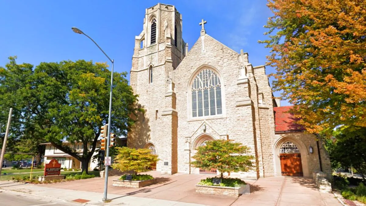 St. Bernard Catholic Church on Atwood Avenue in Madison, Wis. (Courtesy of Google Maps via The Epoch Times)