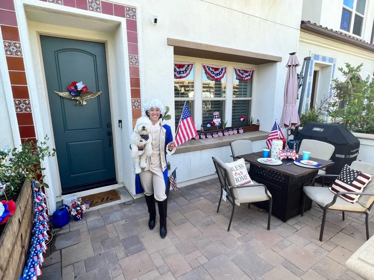 Alexandra Rovira's home wins Brea's Community Patriotic Home Beautification Challenge in Brea, Calif., on July 4, 2022. (Courtesy of the City of Brea)