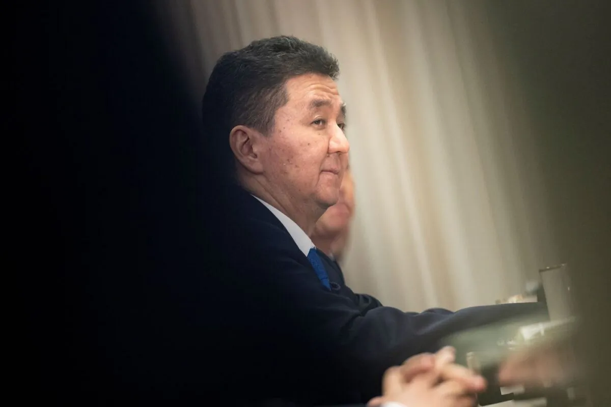 Japan's Defense Minister Nobuo Kishi waits for a meeting at the Pentagon with U.S. Secretary of Defense Lloyd Austin May 4, 2022, in Washington. (Brendan Smialowski/AFP via Getty Images)