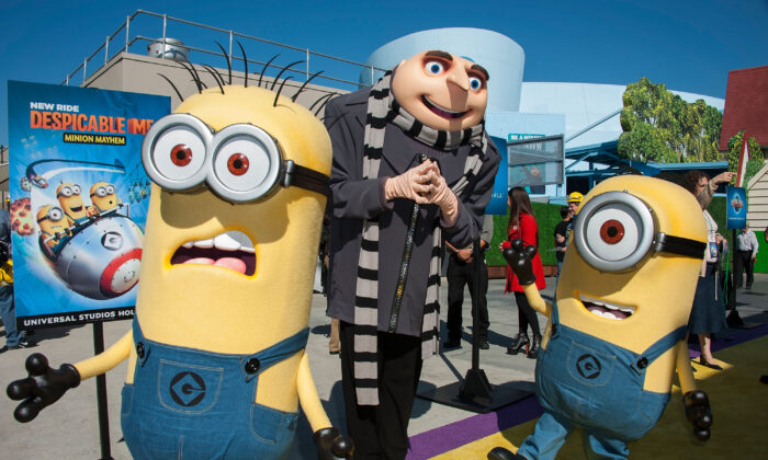 File photo showing mascots resembling characters from the Minions movie franchise at a premiere in Universal City, Calif., on April 11, 2014. (Valerie Macon/Getty Images)