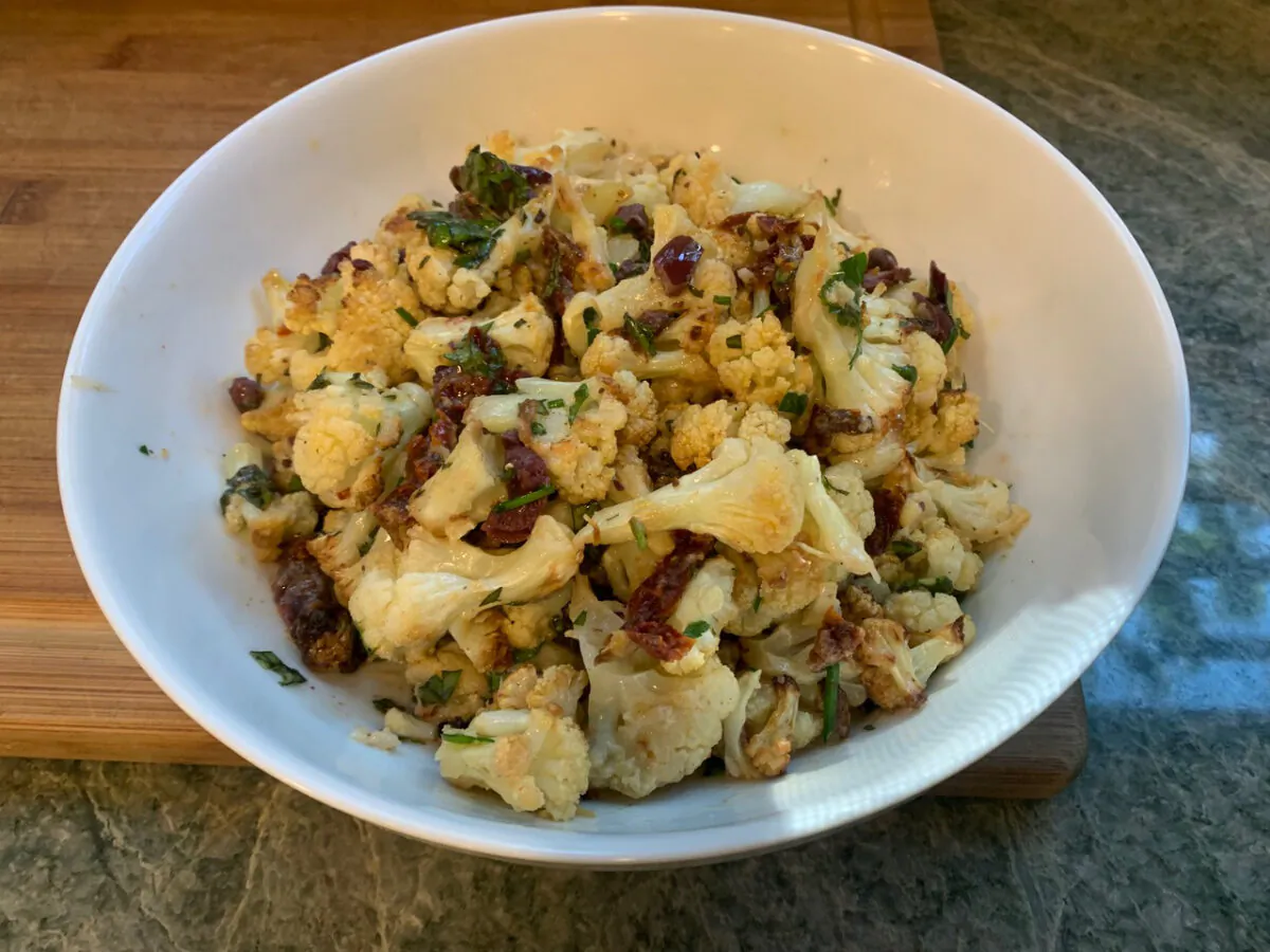 Roasting the florets until they are golden and slightly sweet creates the foundation for this salad. (Diane Rossen Worthington/TNS)