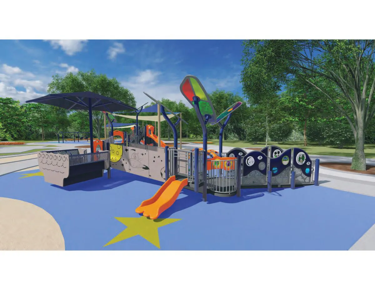 Sweet Shade Universal Playground rendering. (Courtesy of the City of Irvine)