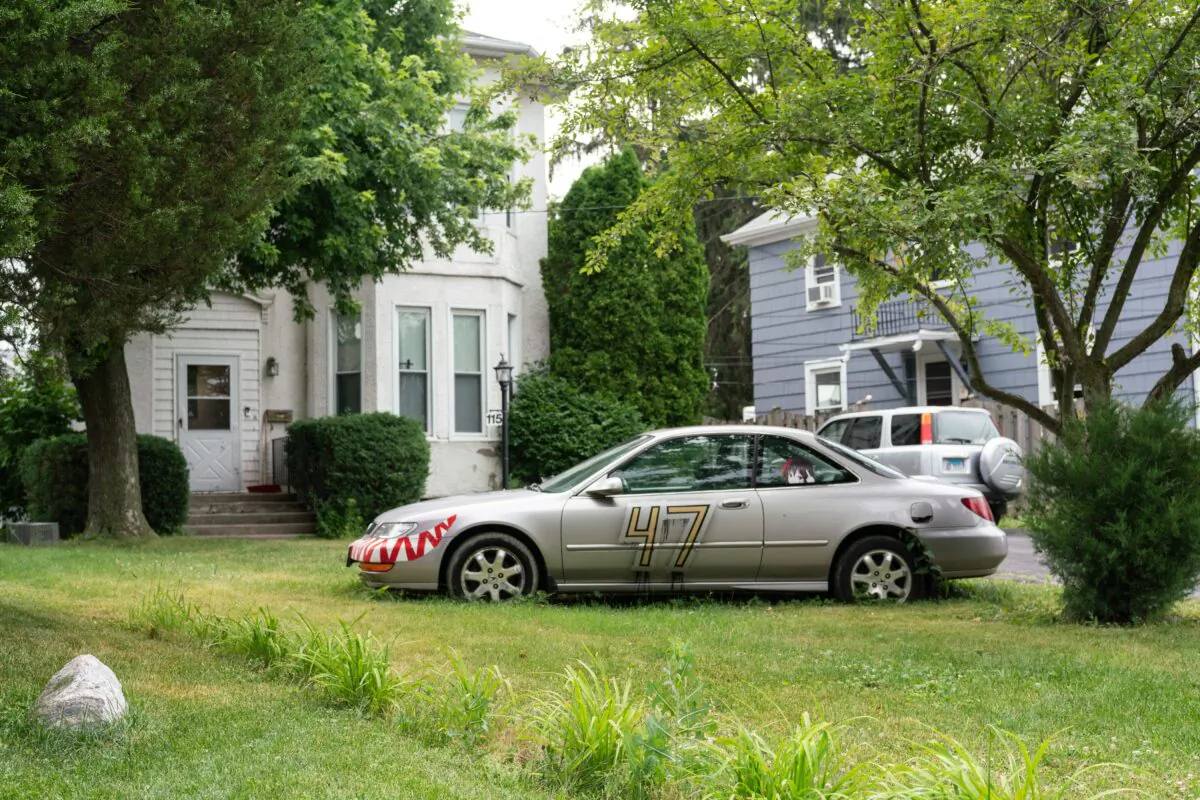 The House where Robert Crimo III lives in Highwood, Ill., on July 5, 2022. (Max Herman/AFP via Getty Images)