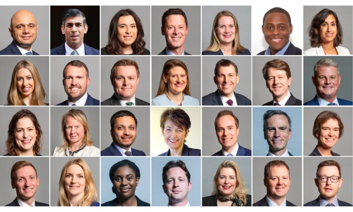 Conservative MPs who resigned from government posts on July 5 and 6, 2022. (UK Parliament/PA Media)