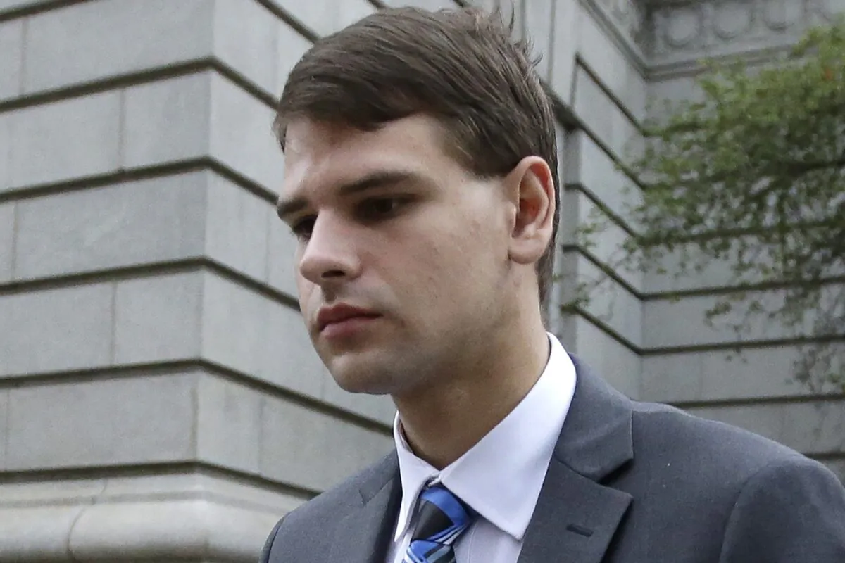 Nathan Carman departs federal court in Providence, R.I., on Aug. 21, 2019. (Steven Senne/AP Photo)
