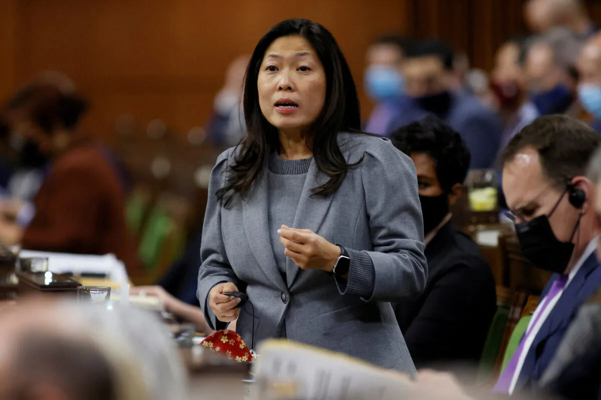 Canada's International Trade Minister Mary Ng speaks during question period in the House of Commons on Parliament Hill in Ottawa on Nov. 29, 2021. (Reuters/Blair Gable)