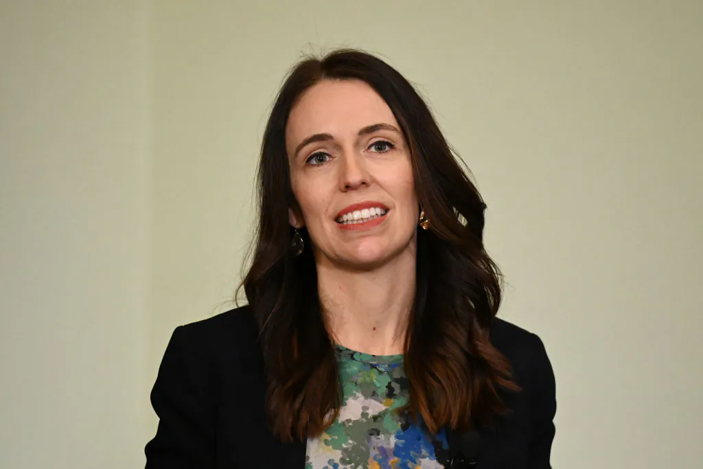 New Zealand Prime Minister Jacinda Ardern addresses the Lowy Institute in Sydney, Australia, on July 7, 2022. (Dean Lewins - Pool/Getty Images)