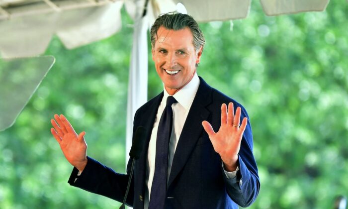 California Governor Gavin Newsom in Agoura Hills, Calif., on April 22, 2022. (AFP via Getty Images)