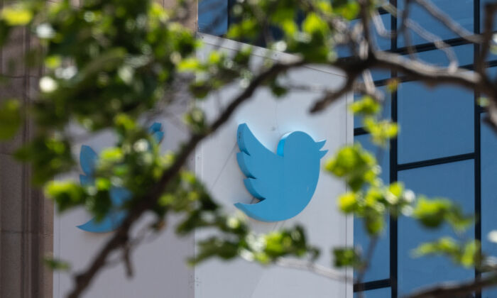 The Twitter headquarters in San Francisco on April 26, 2022. (Amy Osborne/AFP via Getty Images)