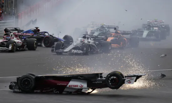 Zhou Involved in Frightening 1st-Lap Crash at British GP