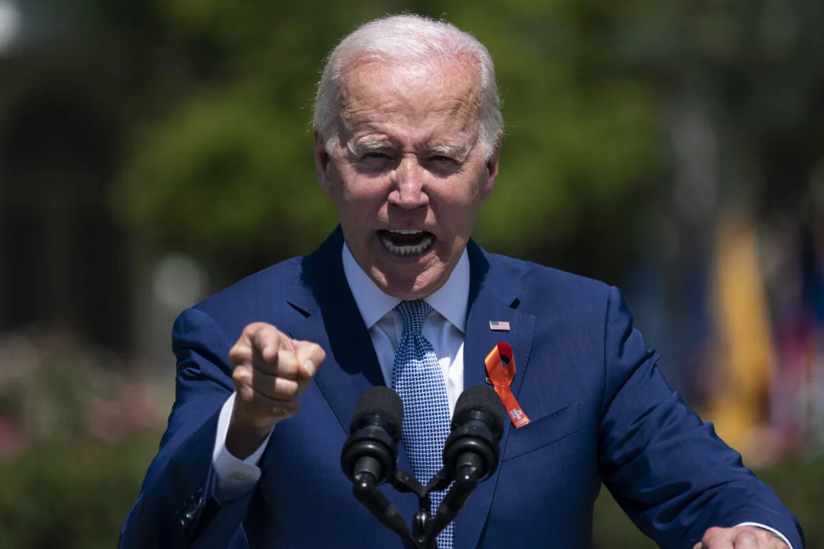 President Joe Biden speaks during an event on the South Lawn of the White House in Washington on July 11, 2022. (Evan Vucci/AP Photo)
