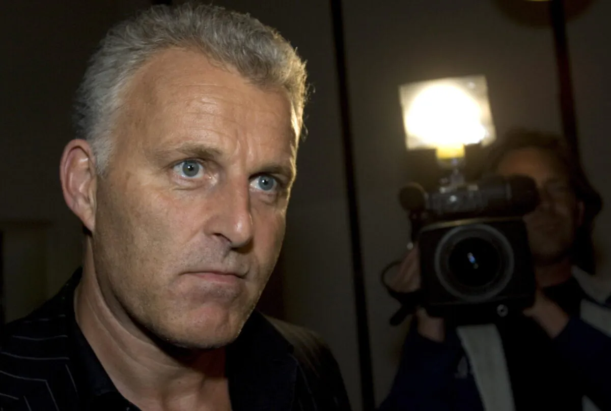 Dutch crime reporter Peter R. de Vries looks on, prior to attending a live TV show in Amsterdam on Jan. 31, 2008. (Peter Dejong/AP Photo)
