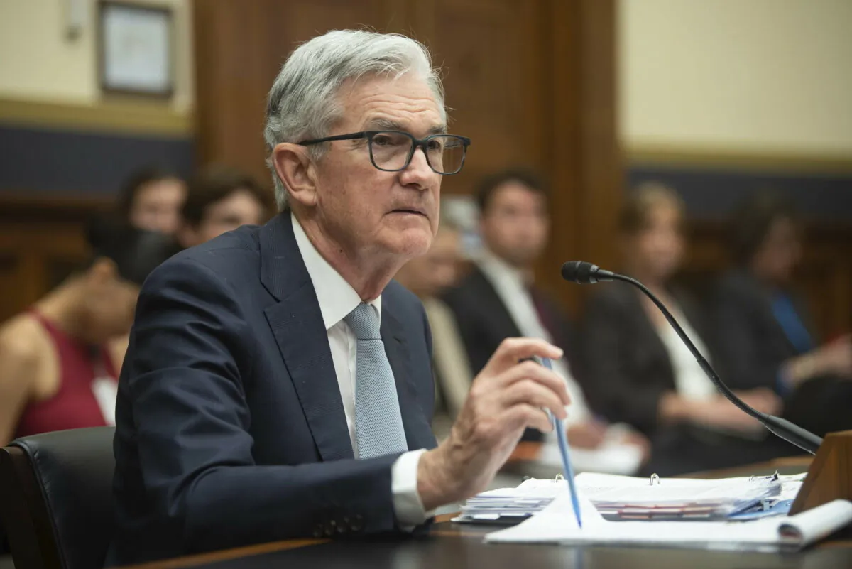 Federal Reserve Chairman Jerome Powell testifies before the House Financial Services Committee in Washington, on June 23, 2022. (Kevin Wolf/AP Photo)