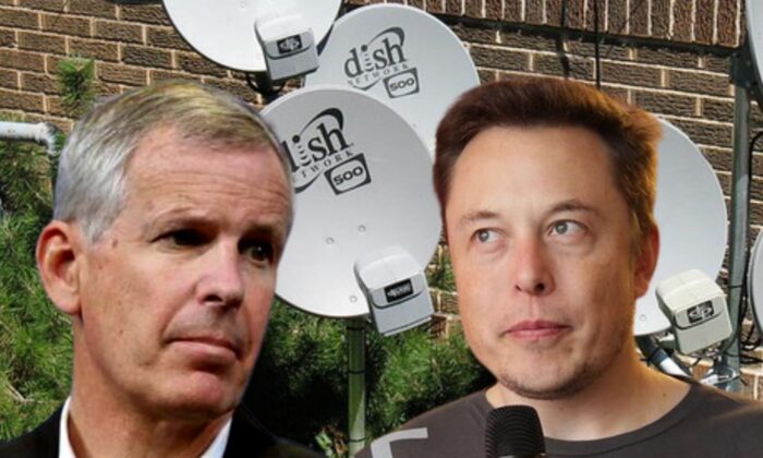 (L) Charlie Ergen and Elon Musk. (Steve Jurvetson and Sam Churchill/ Tesla Owners Club Belgium via Benzinga)