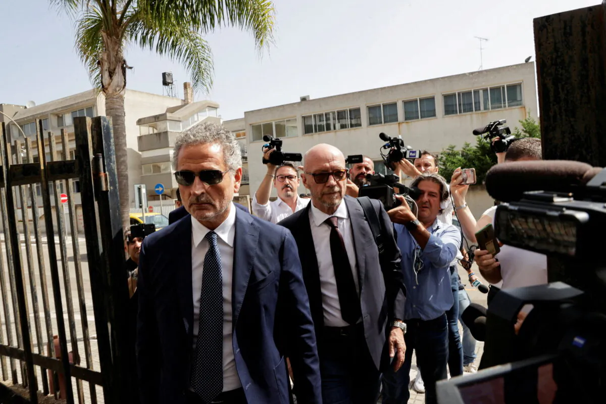 Oscar-winning screenwriter Paul Haggis arrives for a hearing to be questioned by a judge after he was placed under house arrest on charges of sexual assault and aggravated personal injury, in Brindisi, Italy, on June 22, 2022. (Ciro De Luca/Reuters)
