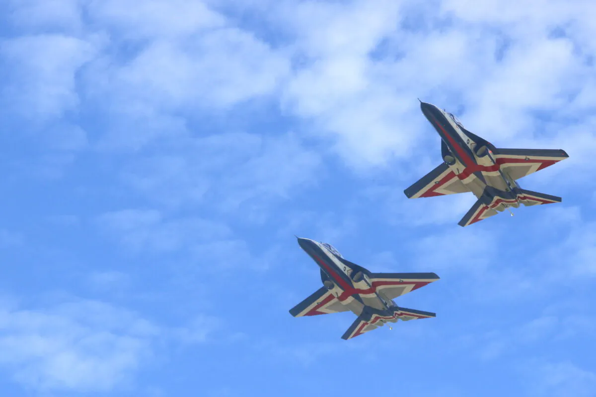 Taiwan's new Advanced Jet Trainer aircraft at an air force base, in Taitung, Taiwan, on July 6, 2022. (Ann Wang/Reuters)