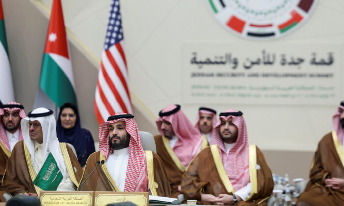 Saudi Crown Prince Mohammed bin Salman attends an Arab summit, in Jeddah, Saudi Arabia, on July 16, 2022. (Evelyn Hockstein/Reuters)