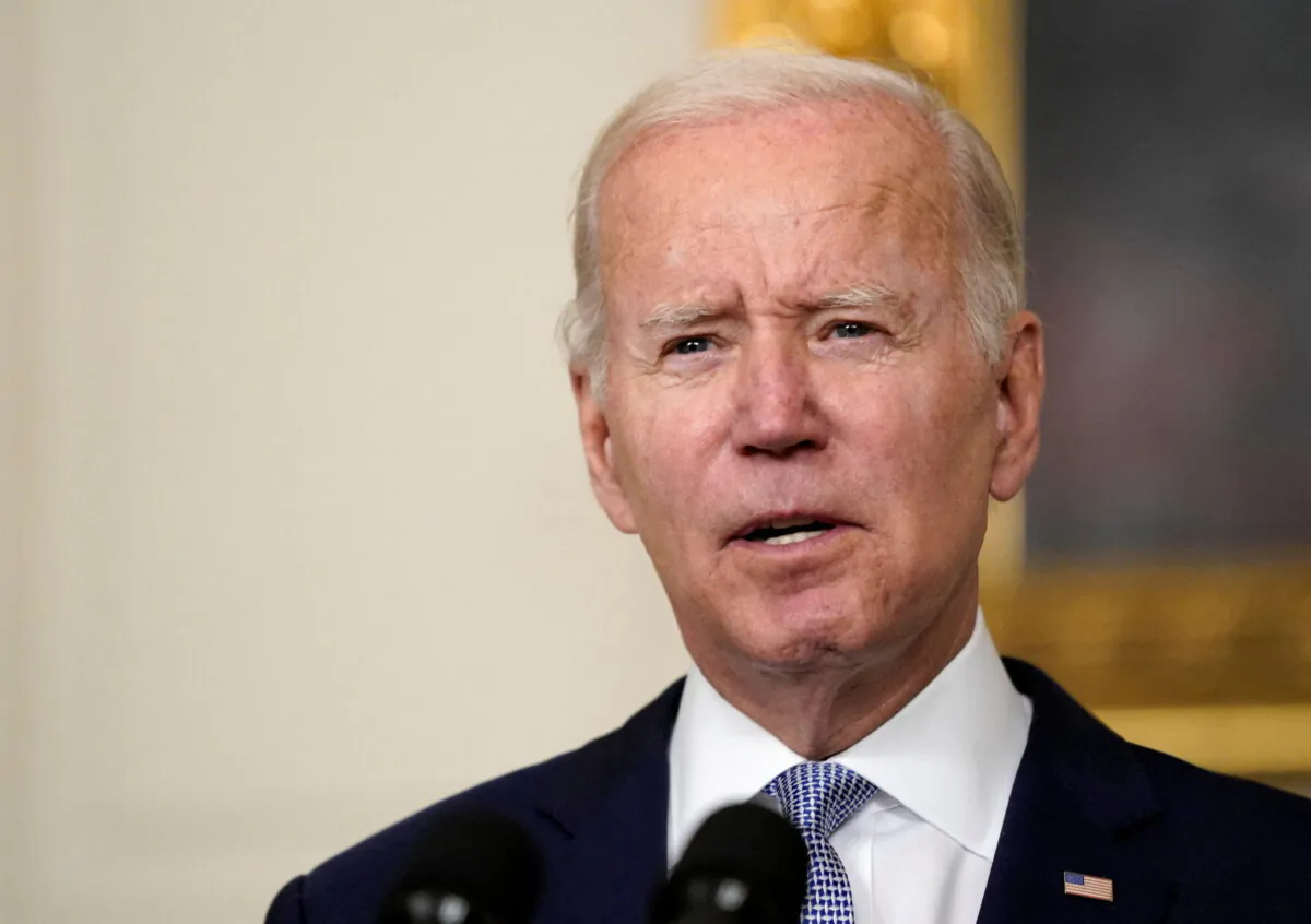 President Joe Biden delivers remarks at the White House in Washington, on July 28, 2022. (Elizabeth Frantz/Reuters)
