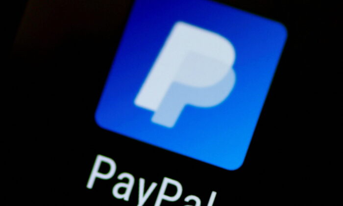 The PayPal app logo seen on a mobile phone in this illustration photo on Oct. 16, 2017. (Thomas White/Illustration/Reuters)