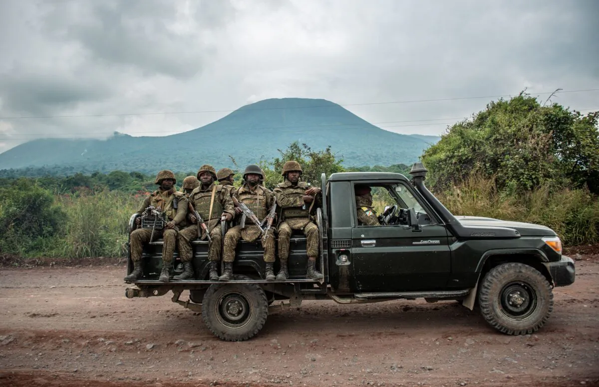 A Congolese army pick up carrying troops in a file photo. (Arlette Bashizi/AFP via Getty Images)