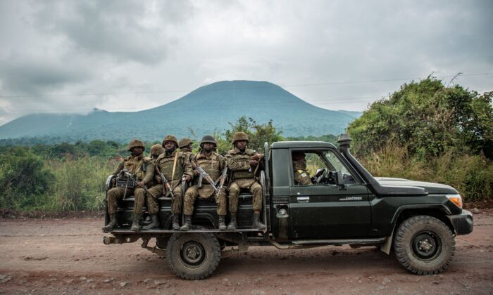 A Congolese army pick up carrying troops in a file photo. (Arlette Bashizi/AFP via Getty Images)