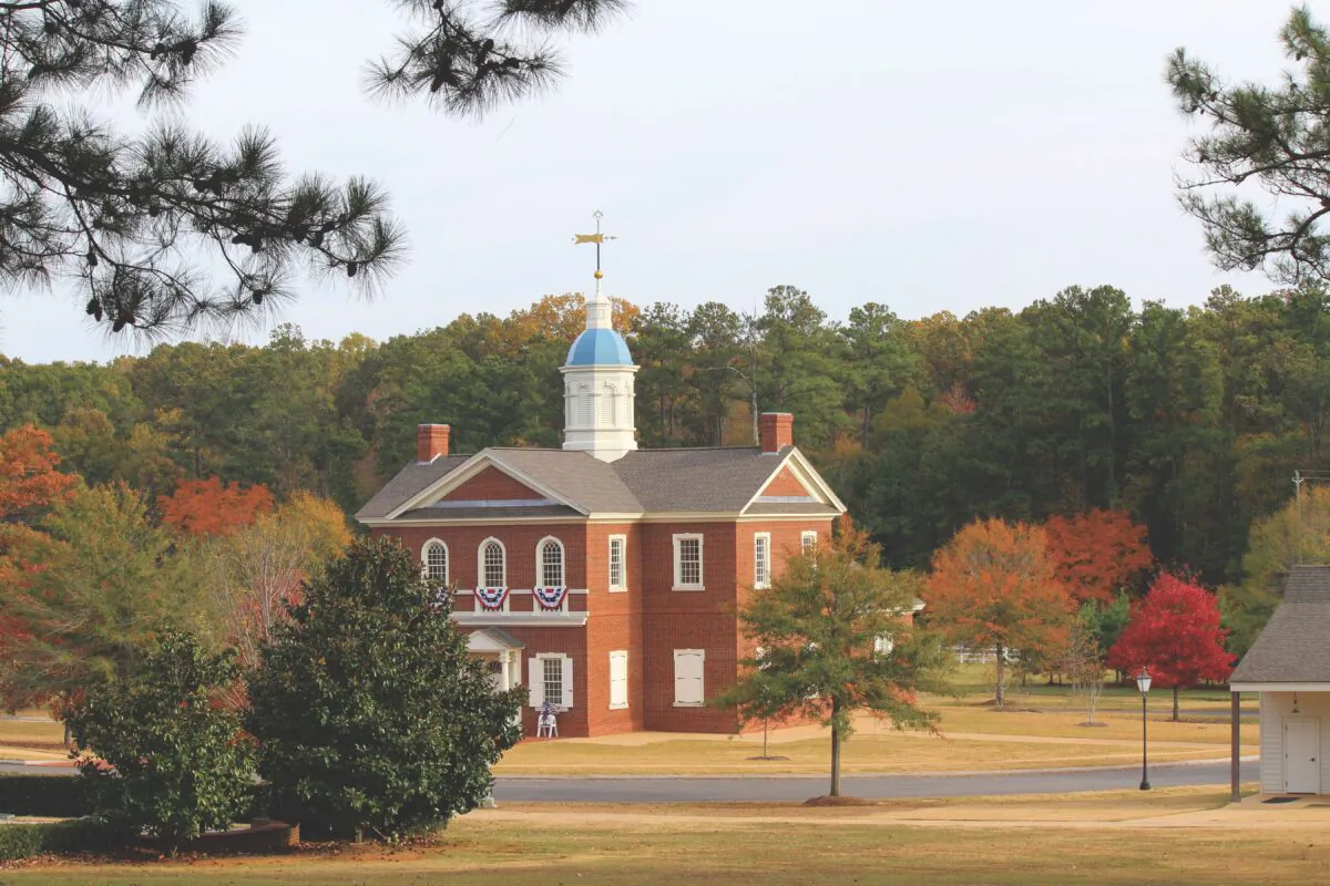 American Village boasts 20 historically inspired sites and structures. (Courtesy of American Village)