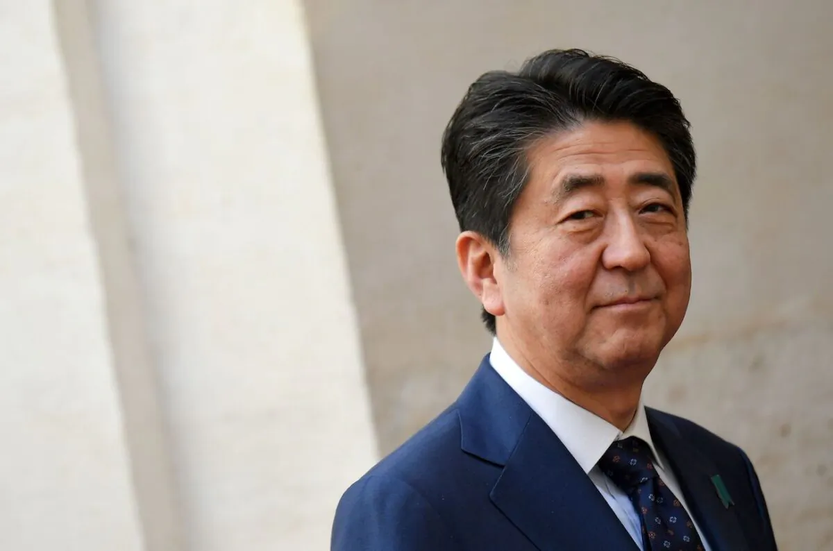 Japan's Prime Minister Shinzo Abe in Rome, Italy, on April 24, 2019. (Tiziana Fabi/AFP via Getty Images)
