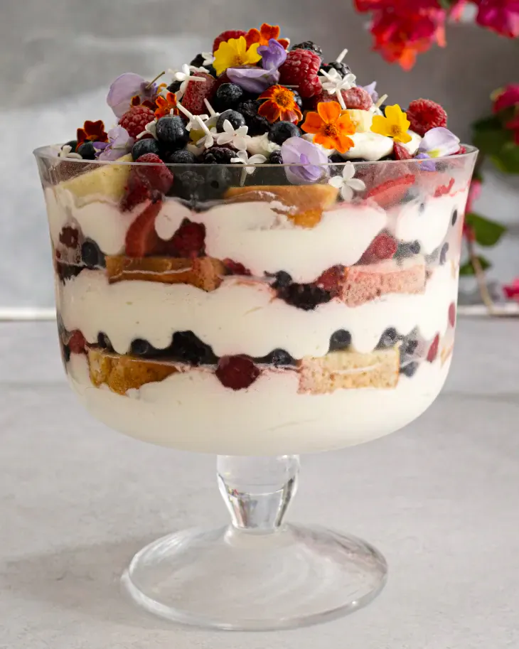This impressive berry trifle is sure to be the star of your next summer cookout or celebration. (Shilpa Uskokovic/TNS)