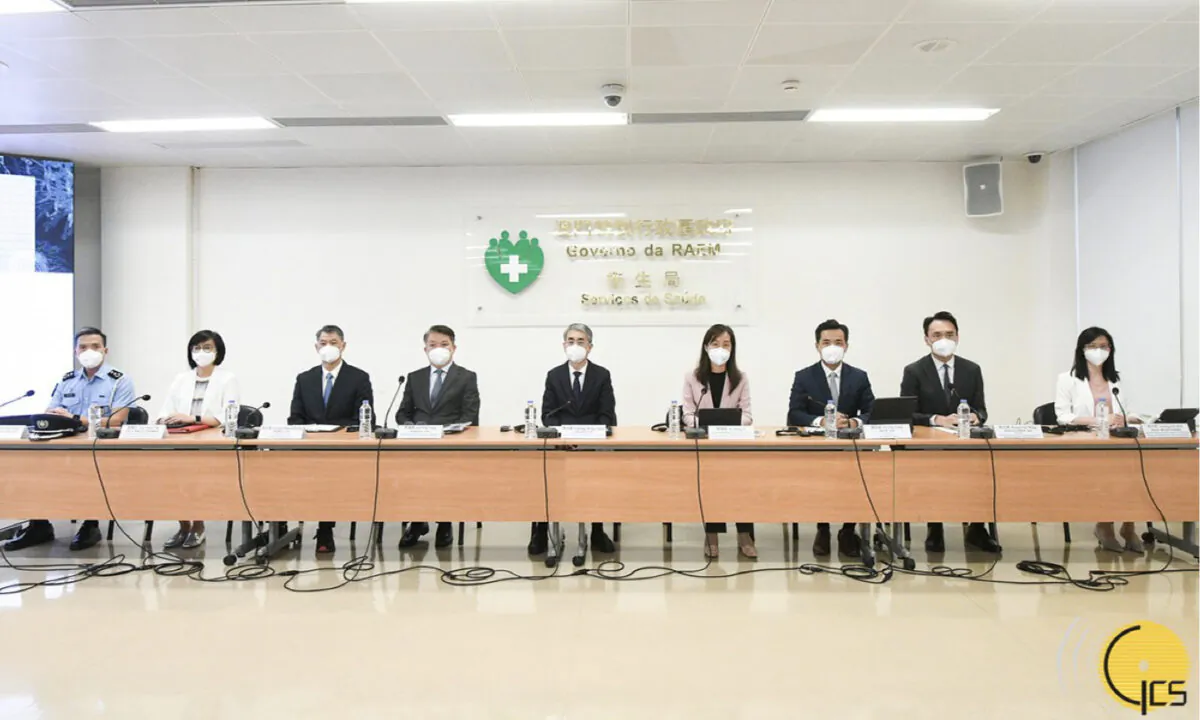 Macau government announced on July 10, that all non–essential businesses and places with industrial and commercial activities will suspend operations from midnight July 11 until July 18, 2022. (The Macau Government Information Bureau)