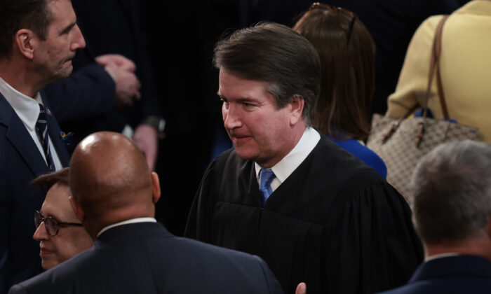 Supreme Court Associate Justice Brett Kavanaugh in Washington on March 1, 2022. (Win McNamee/Getty Images)