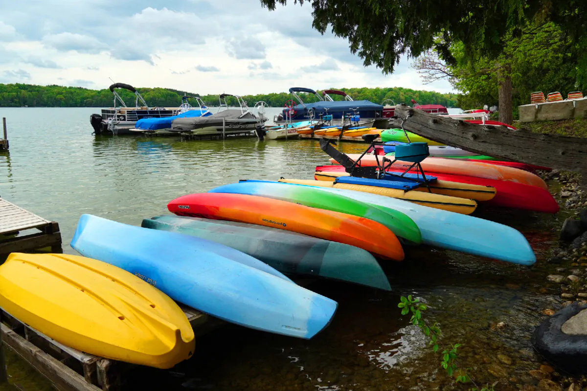 Kayaking Elkhart Lake is just one of many outdoor things to do in Elkhart Lake, Wisconsin. (Photo courtesy of Doug Hansen.)