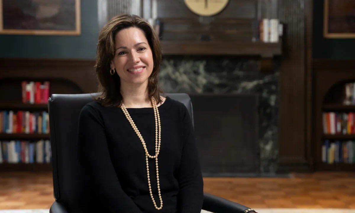 Elizabeth Spalding, founding director of the Victims of Communism Museum and vice chairman of the Victims of Communism Memorial Foundation, in Washington on June 27, 2022. (York Du/The Epoch Times)