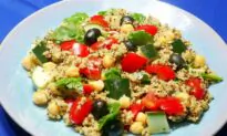 Quinoa Stars in Summer Veggie Salad