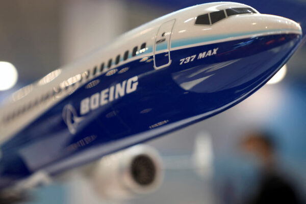 Boeing 737 Max airliner model