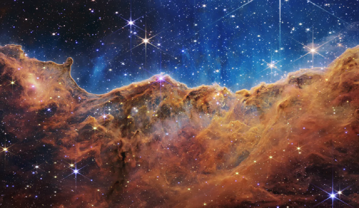 An image from the NASA's James Webb Space Telescope shows  the Carina Nebula. (NASA, ESA, CSA, and STScI)