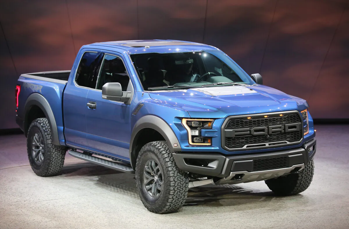 Ford introduces the new Ford F150 Raptor at the North American International Auto Show (NAIAS) in Detroit on Jan. 12, 2015. (Scott Olson/Getty Images)
