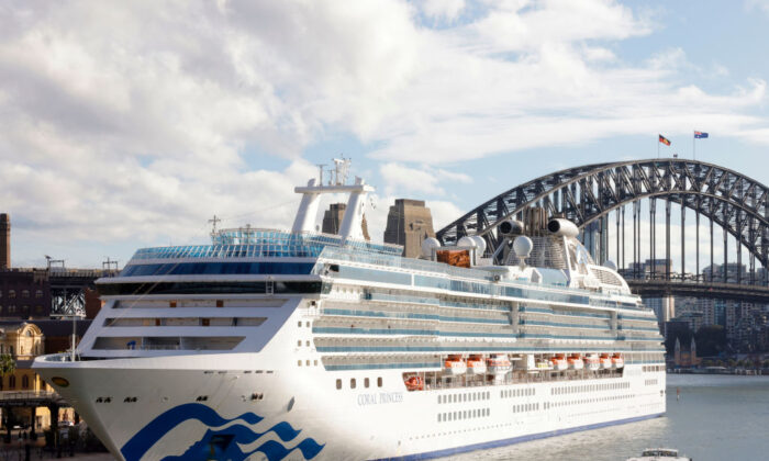 A cruise ship is seen in a 2022 file photo in Sydney, Australia. (Jenny Evans/Getty Images)