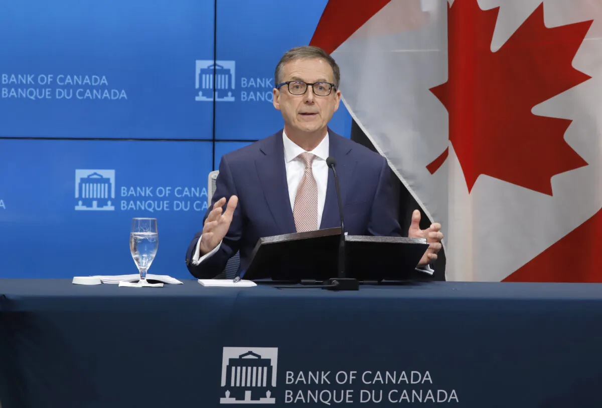 Governor of the Bank of Canada Tiff Macklem speaks at a press conference in Ottawa on June 9, 2022.  (The Canadian Press/Patrick Doyle)