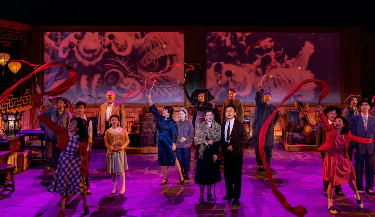 A scene from the Los Angeles Opera’s performance of “On Gold Mountain.” (Courtesy of Taso Papadakis)