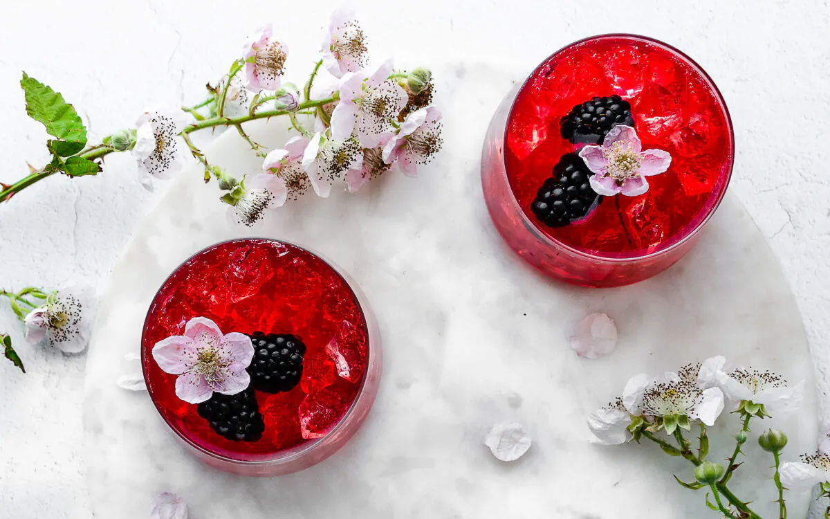 Blackberry switchel. (Jennifer McGruther)