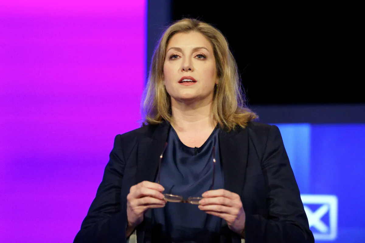 Penny Mordaunt during her Conservative Party leadership bid on July 15, 2022. (Victoria Jones/PA Media)