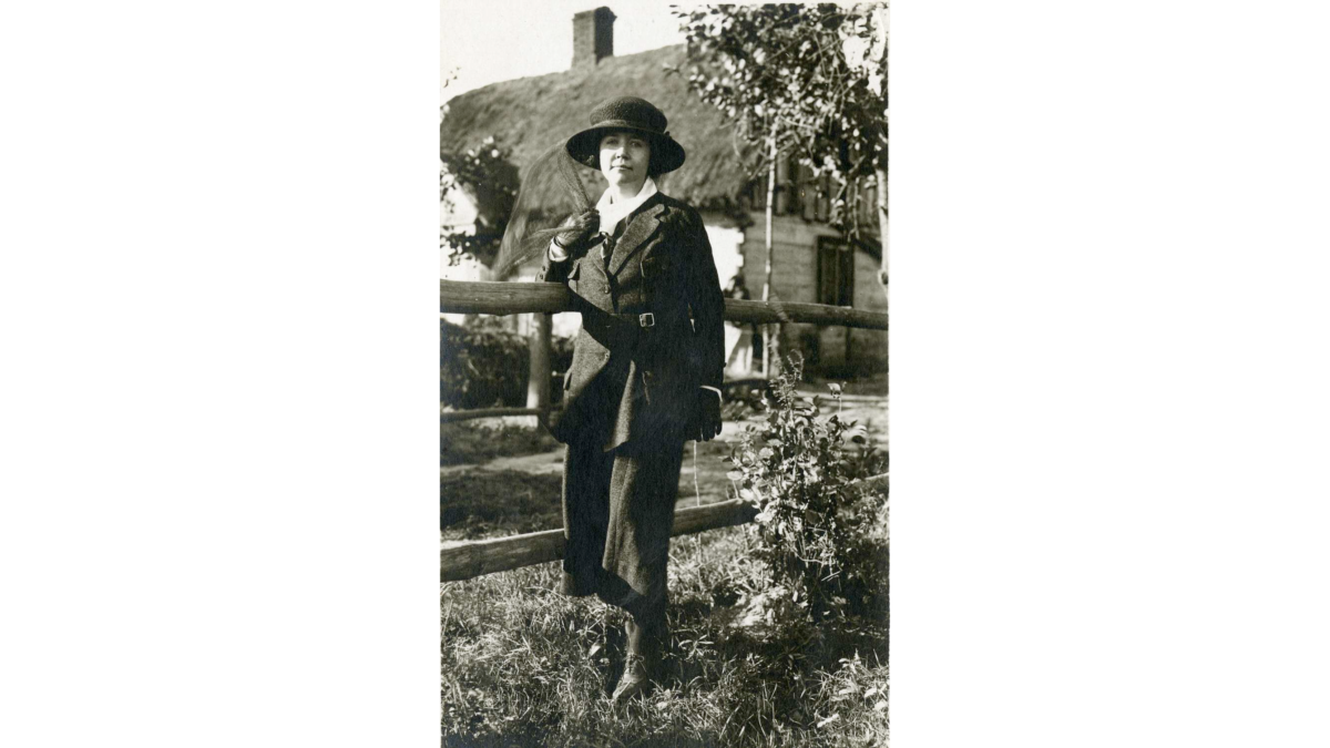 Rose Wilder Lane in Brittany, France, circa 1921. National Archives. (Public Domain) 
