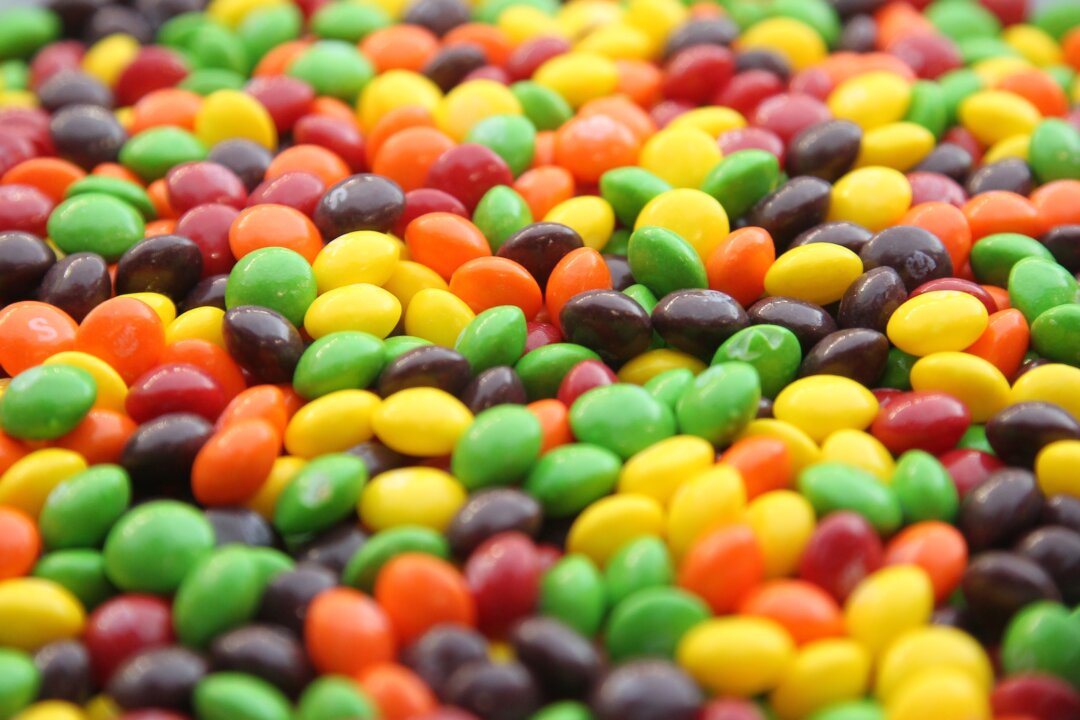 A closeup of a bowl of Skittles, in Seattle, Washington, on Dec. 24, 2011. (Otto Greule Jr/Getty Images)