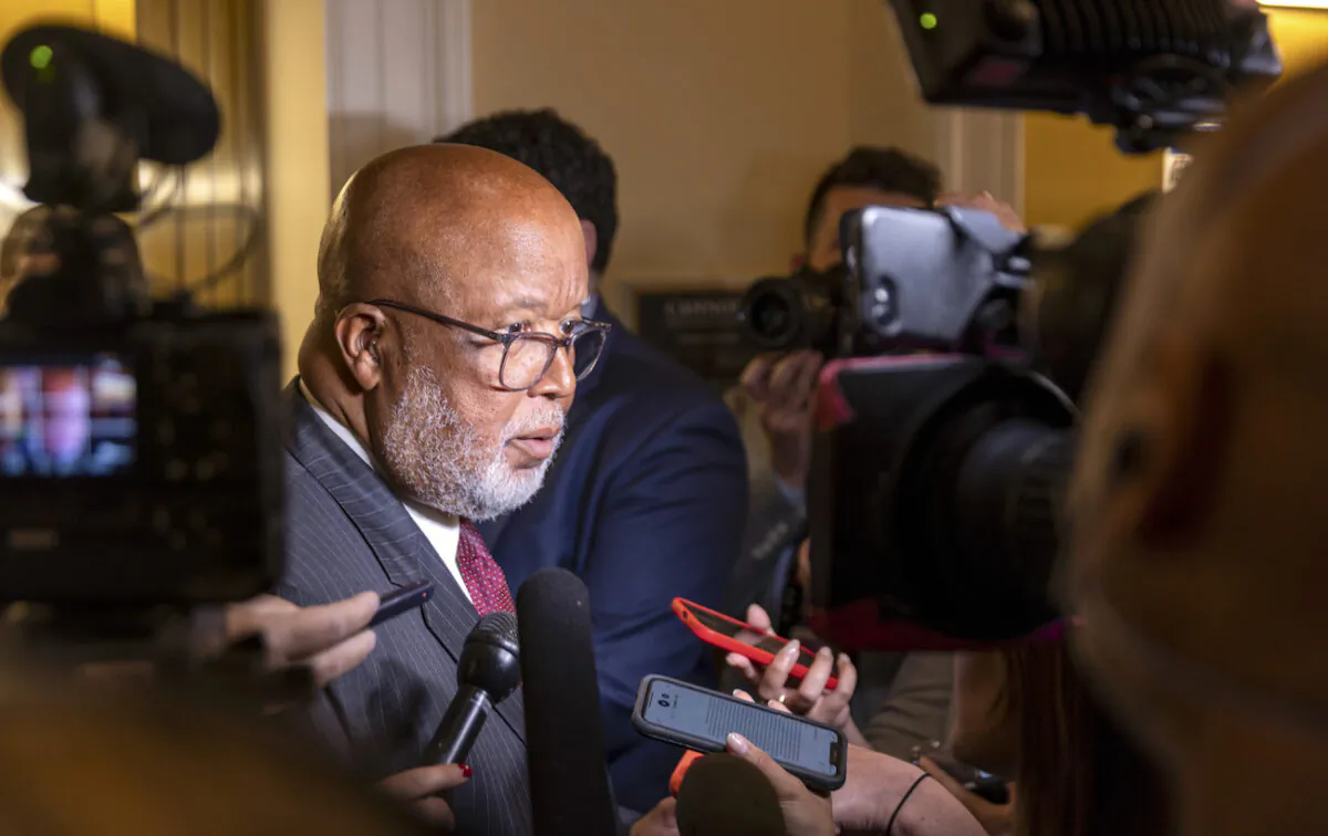 U.S. Rep. Bennie Thompson (D-Miss.), Chair of the House Jan. 6 Panel, at the Cannon House Office Building in Washington, on July 12, 2022. (Tasos Katopodis/Getty Images)