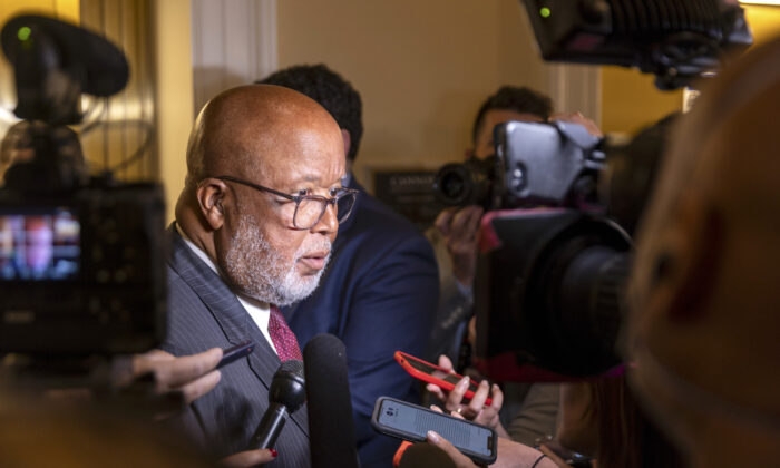 Rep. Bennie Thompson (D-Miss.), Chair of the House Jan. 6 Panel, at the Cannon House Office Building in Washington, on July 12, 2022. (Tasos Katopodis/Getty Images)