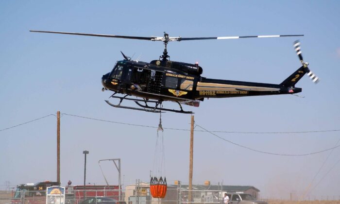 The Metro 2 helicopter in an undated handout photo. (Bernalillo County Sheriff's Office)