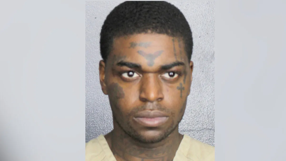 Bill K. Kapri, also known as rapper Kodak Black. (Broward County Sheriff's Office via AP)
