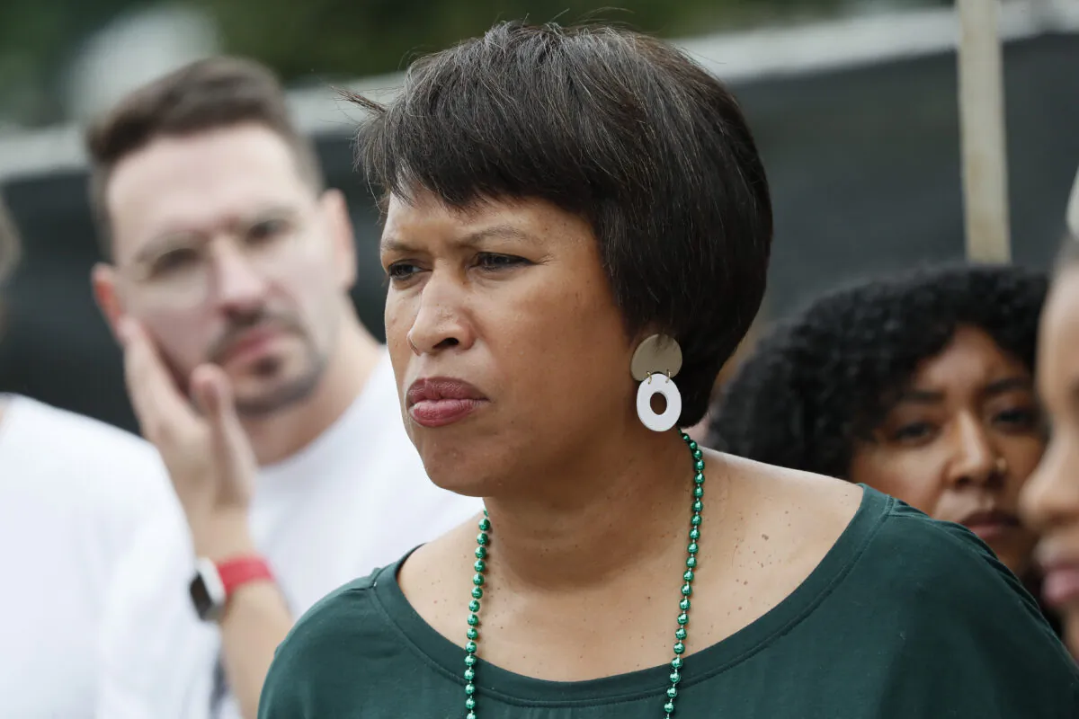 Washington Mayor Muriel Bowser attends March for Our Lives 2022 in Washington on June 11, 2022. (Paul Morigi/Getty Images for March For Our Lives)