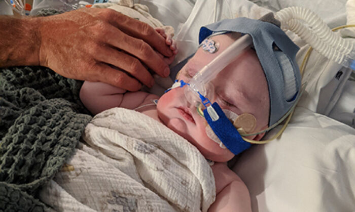 Baby August Stoll has a new heart after a life-saving transplant. (Courtesy Stoll Family)