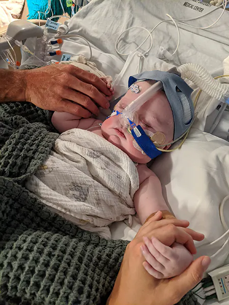 Baby August Stoll has a new heart after a life-saving transplant. (Courtesy Stoll Family)